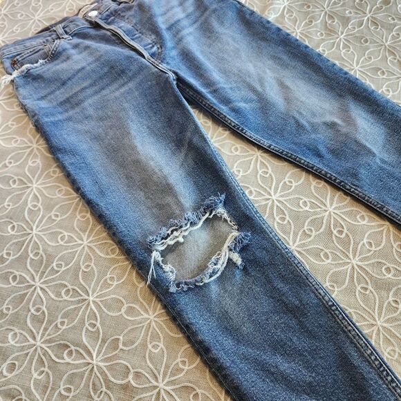 RE/DONE 90"s High Rise Ankle Crop Jeans Size 30 - Picture 9 of 16